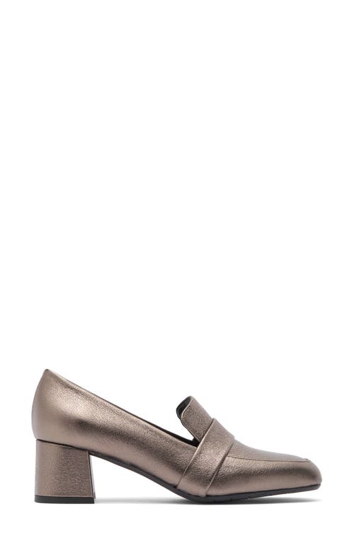 Aquatalia Tamry Block Heel Pump In Bronze