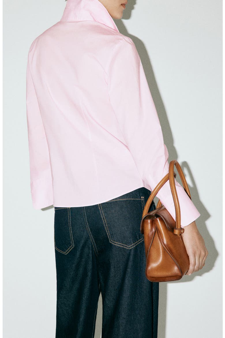 Slim Fit Stretch Poplin Shirt, Alternate, color, LIGHT PINK