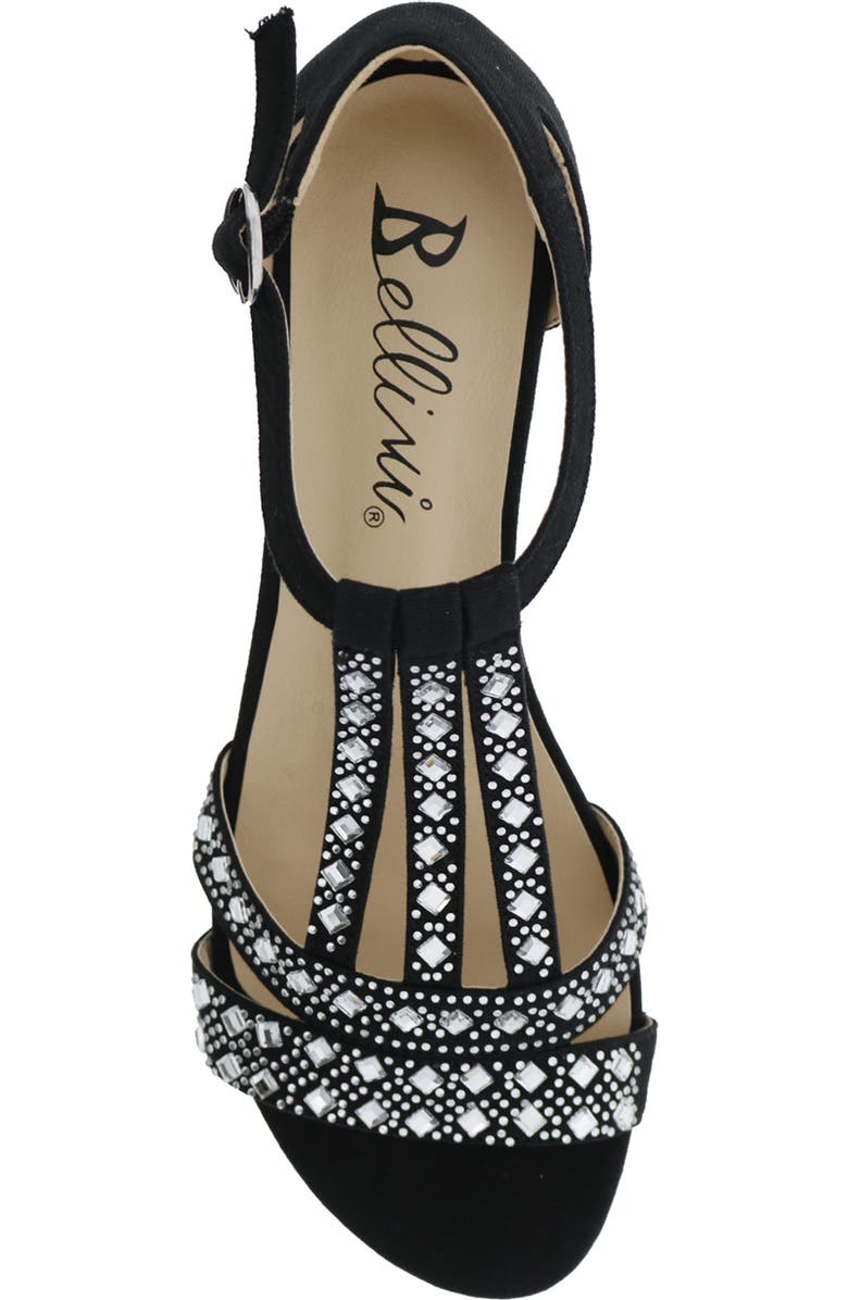 BELLINI Larris Rhinestone Wedge Sandal, Alternate, color, Black