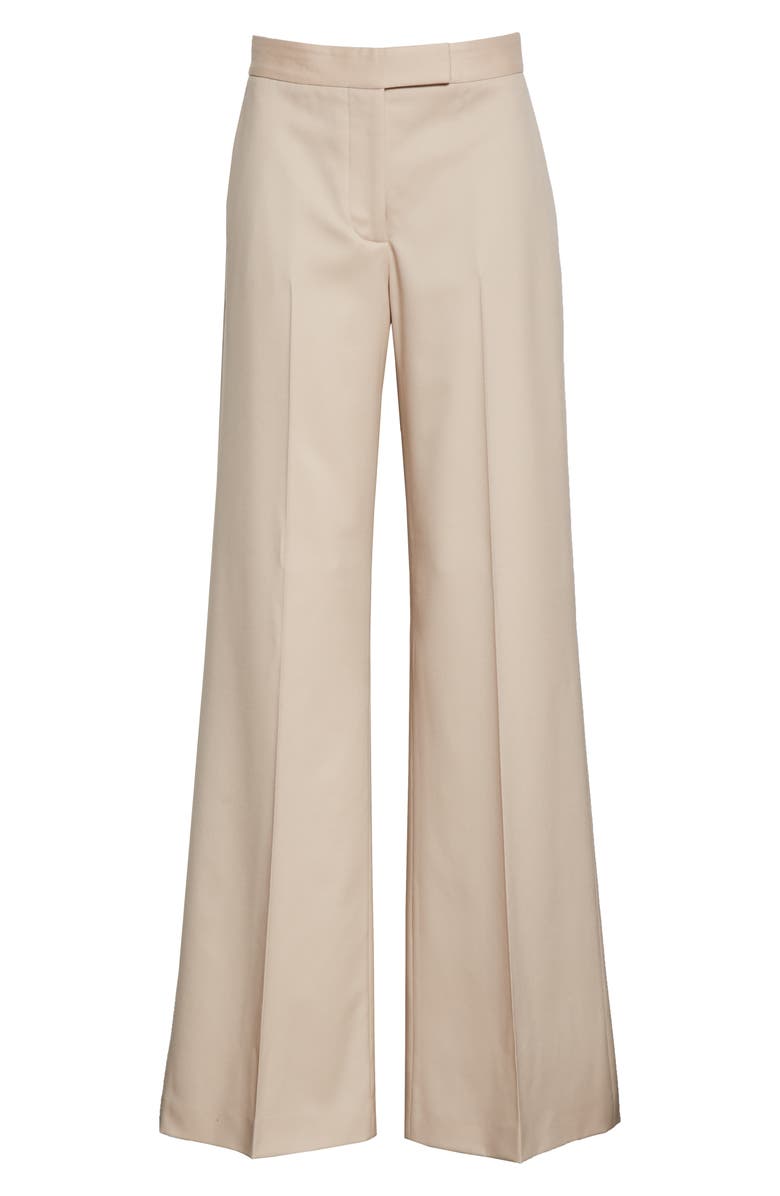 Stella McCartney Tab Front Wool Wide Leg Pants, Alternate, color,