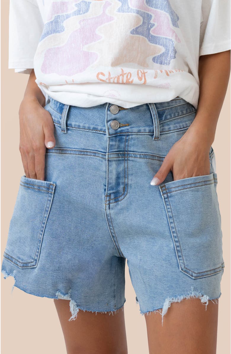 Nani Denim Short, Main, color, Denim Wash