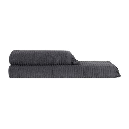 Olive And Linen Olive & Linen Ribbed Loom Terry Towel Set