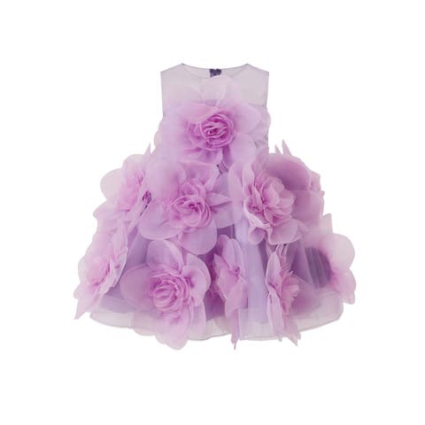 Floral Blooming Flowers Dress (Toddler & Little Kid)