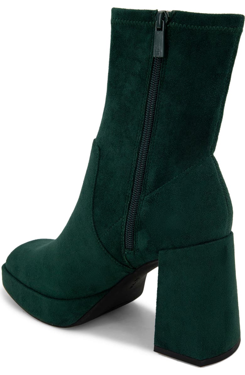 Kenneth Cole Block Heel Stretch Bootie, Alternate, color, Hunter Green