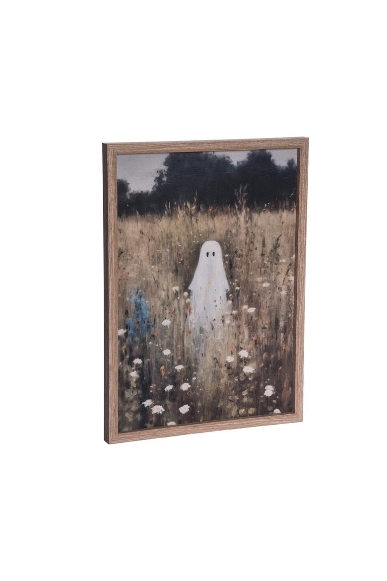 Meadow Ghostie Framed Wall Decor Halloween, Alternate, color, Multicolored