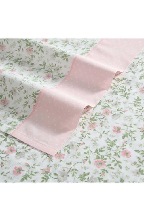 Laura Ashley Bonnie 200-thread Count Cotton Percale Sheet Set