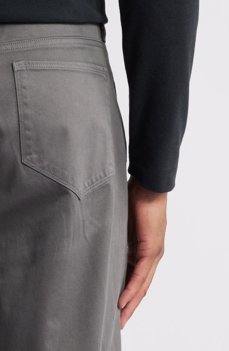 Johnston & Murphy Straight Leg Stretch Pima Cotton Pants, Alternate, color, Dark Charcoal