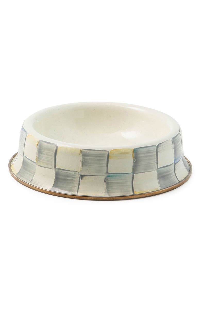 MACKENZIE CHILDS Sterling Check Cat Dish, Main, color, Sterling