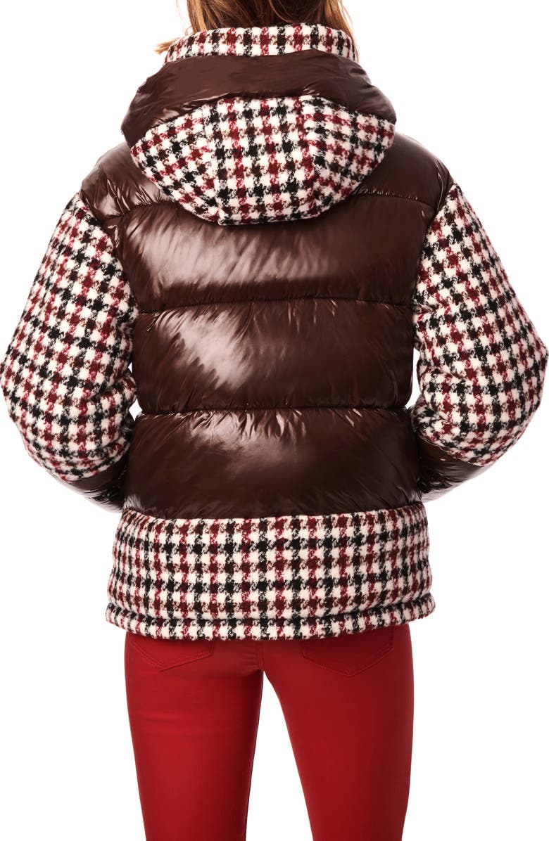 Bernardo Mixed Media Heavy Puffer Coat, Alternate, color, 