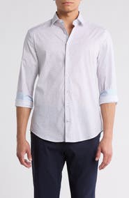 SOUL OF LONDON Stretch Cotton Button Up Shirt