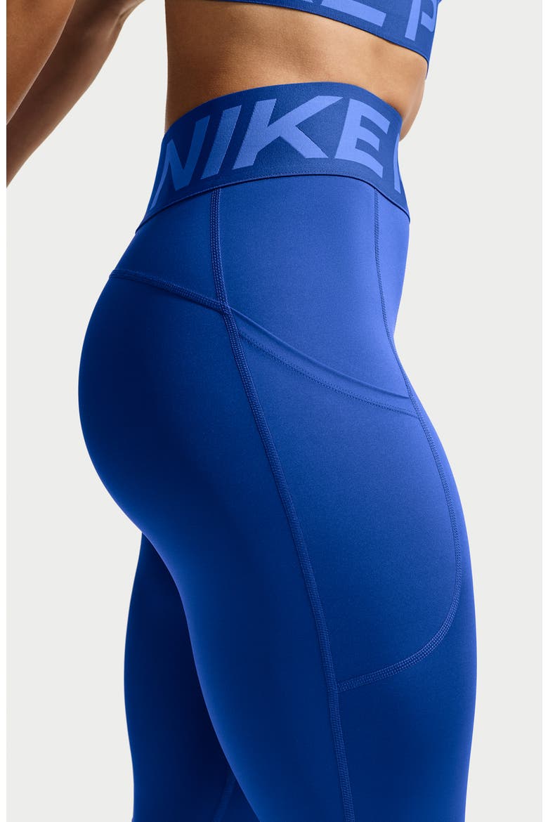 Pro Sculpt High-Waisted Pocket 7/8 Leggings, Alternate, color, 417 OLD ROYAL/WHITE