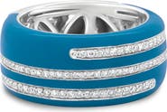 Haus of Brilliance Silver 5/8 Cttw Diamond Wide Band Ring