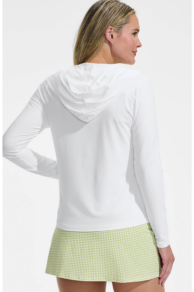 SunShade UPF 50 Hooded Zip Front Rash Guard, Alternate, color, White