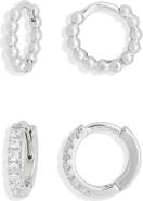 NORDSTROM RACK Demi Fine Set of 2 Huggie Hoop Earrings