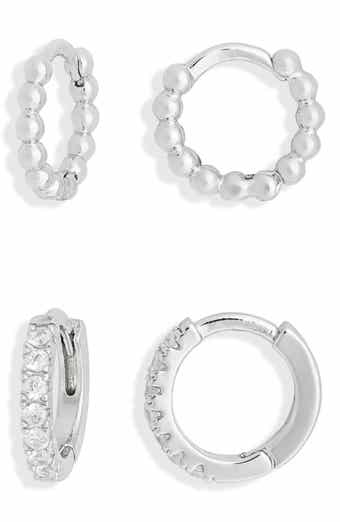 NORDSTROM RACK Demi Fine Set of 2 Huggie Hoop Earrings