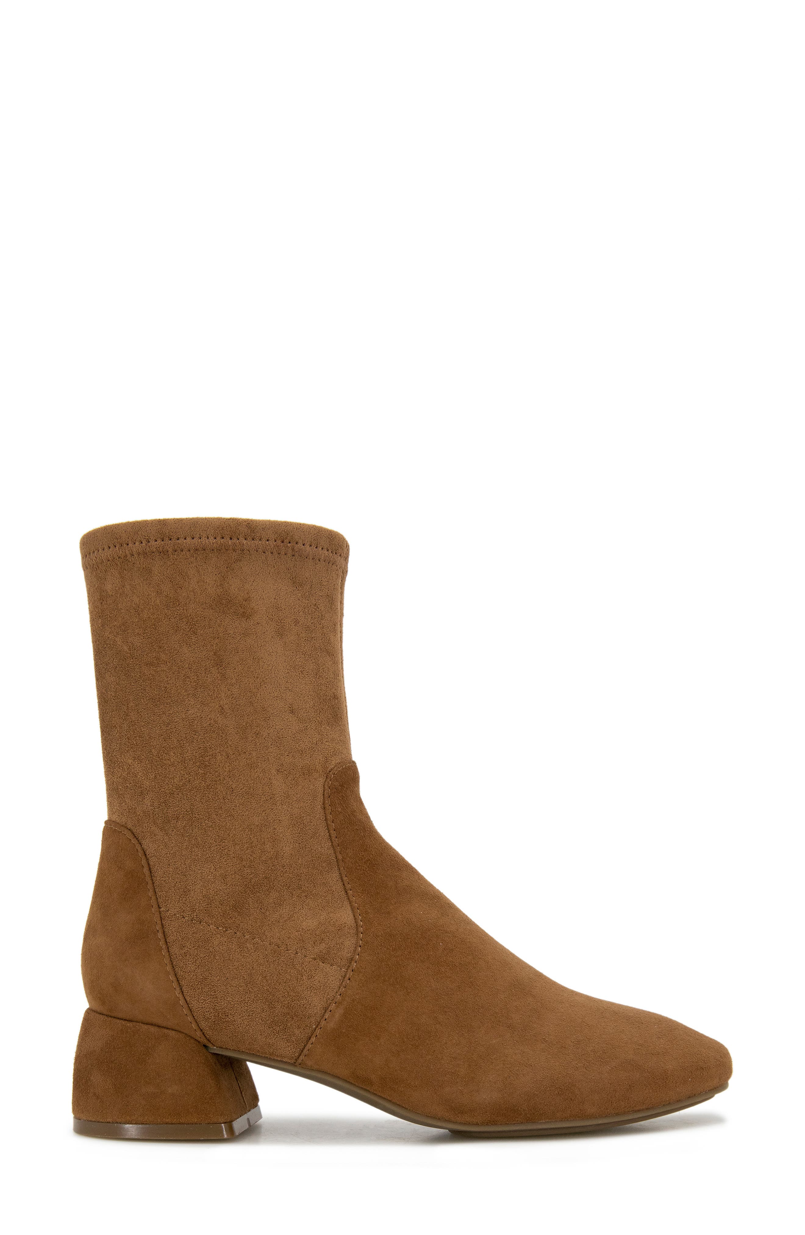 Emily Zip Bootie, Alternate, color, COGNAC SUEDE