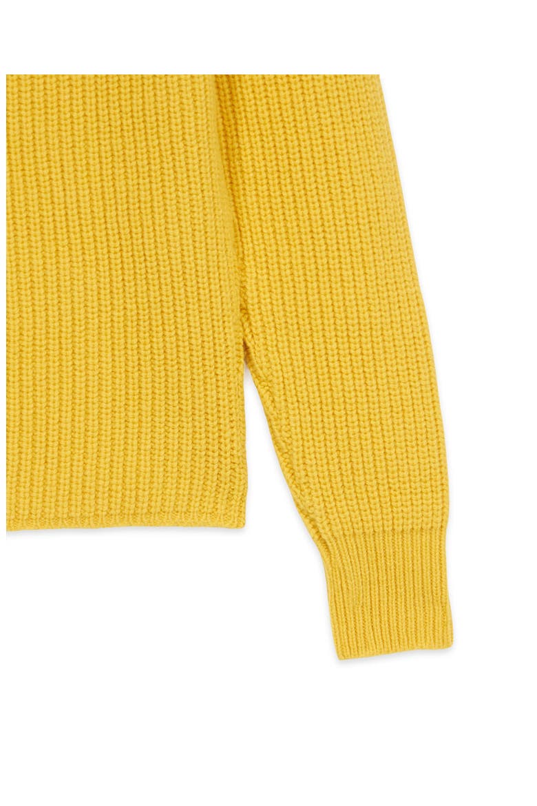 Oslo Merino Wool High Neck Sweater, Alternate, color, LEMON