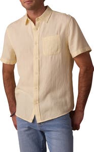 The Normal Brand Freshwater Short Sleeve Button-Up Shirt