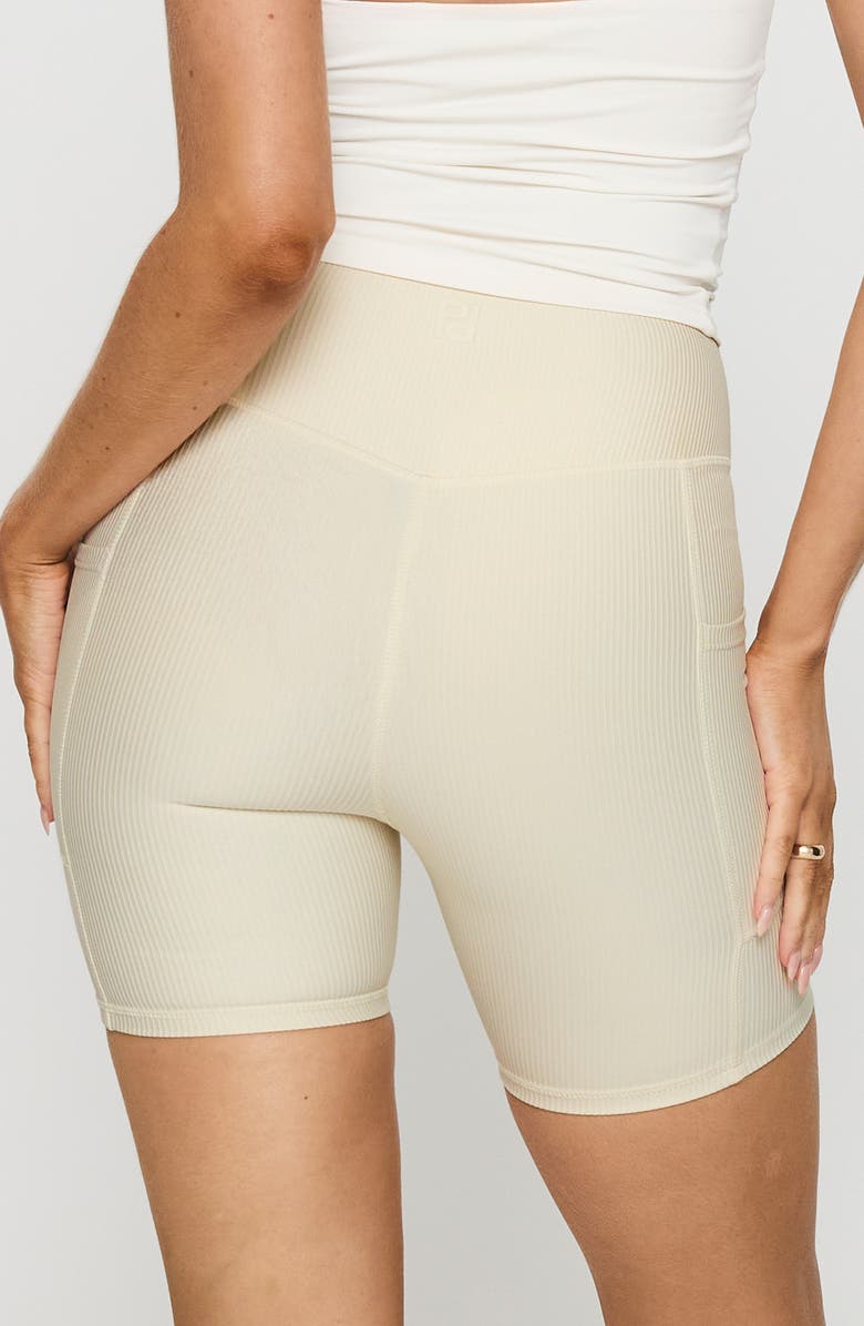 Princess Polly Power Activewear Ribbed Pocket Shorts, Alternate, color, 