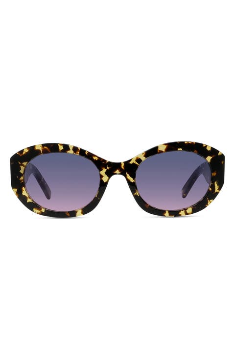 4G Oval Sunglasses