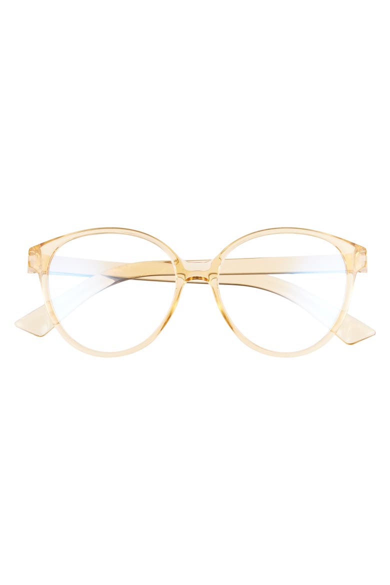 Al the Chemist 52mm Blue Light Blocking Reading Glasses, Alternate, color, SAND