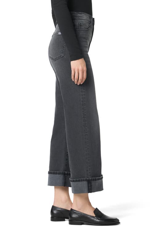Joe's Cuffed High Waist Ankle Wide Leg Jeans In Multi