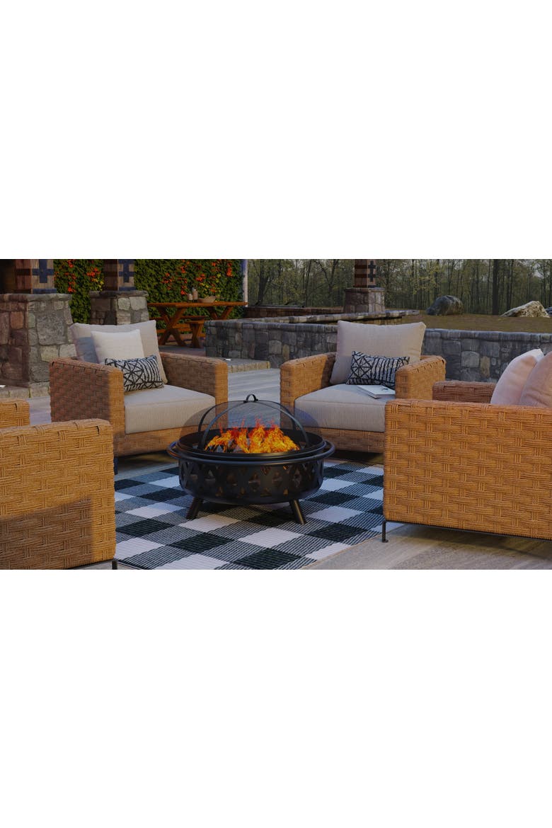 Buffalo Plaid Rug, Alternate, color, Black White - 6'x9'