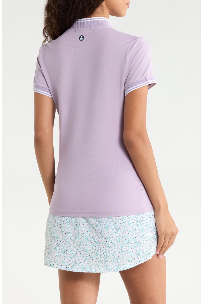 Tara Half Zip Top, Alternate, color, LAVENDER FROST