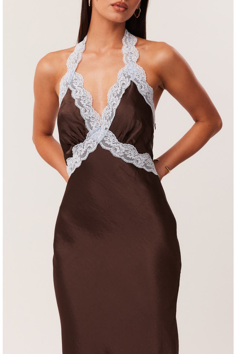 Tonya 2.0 Maxi Slipdress, Alternate, color, CHOCOLATE