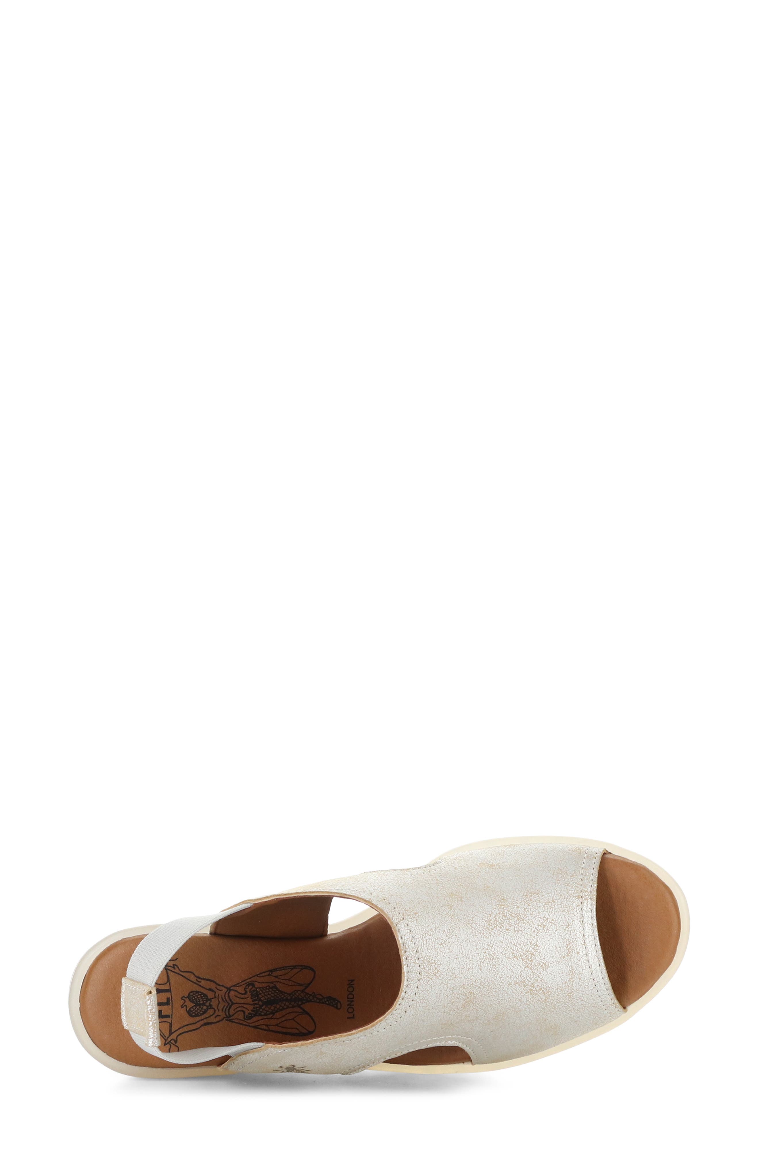 Liku Slingback Platform Wedge Sandal, Alternate, color, PEARL