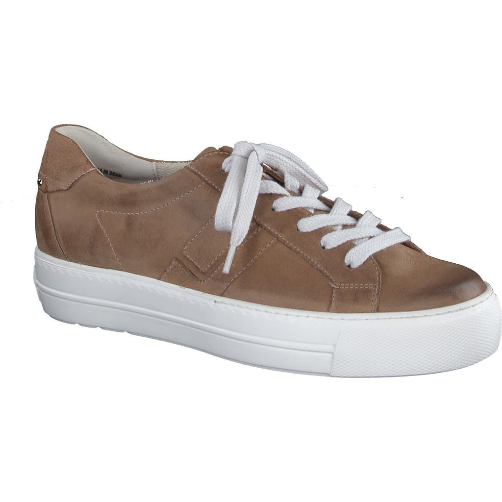Paul Green Zoom Platform Sneaker In Sisal Twice