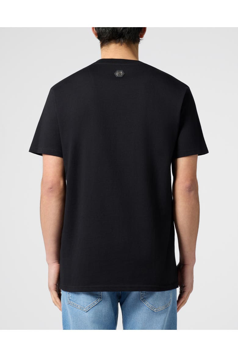 Round Neck T-Shirt Flamingo Tennis Society Men, Alternate, color, black