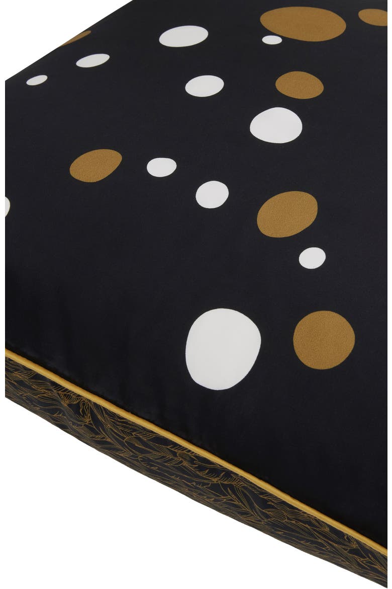 Bubbles Reversible Euro Sham, Alternate, color, Black & White