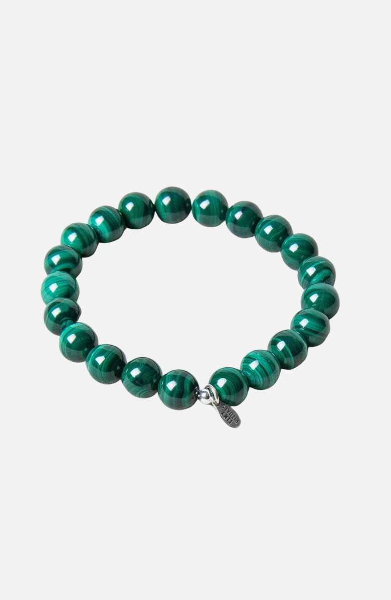 Tiny Rituals Genuine Real Malachite Energy Bracelet, Alternate, color, Malachite Green