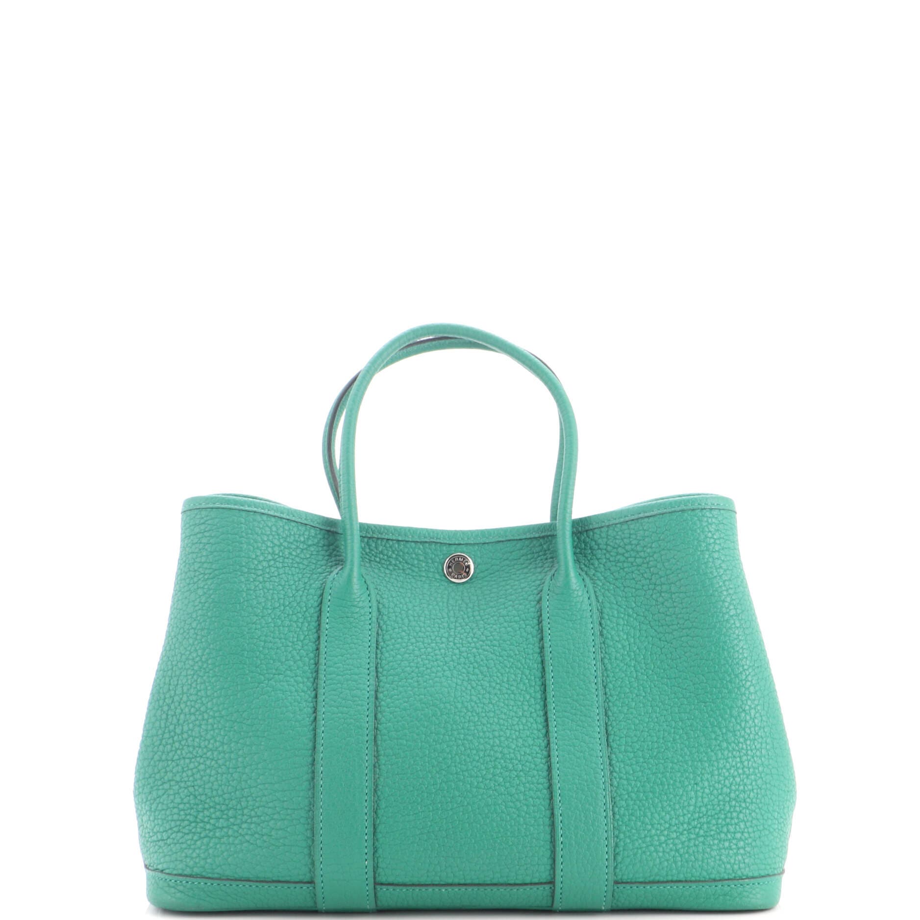 Garden Party Tote Leather 30, Main, color, Green