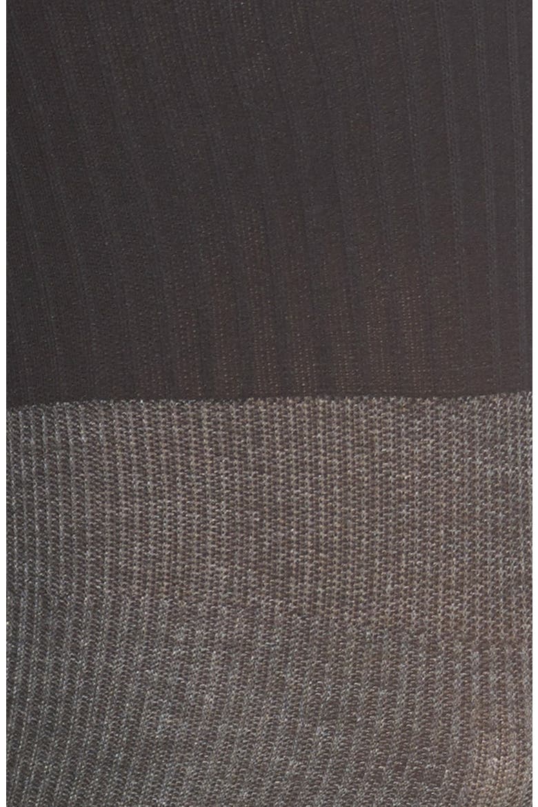 Colorblock Tights, Alternate, color, BLACK/FLANNEL MELANGE
