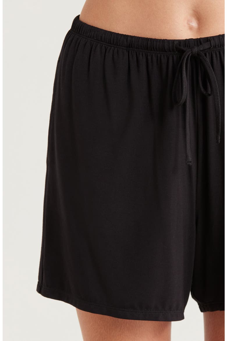 Cool Touch Short Pajamas, Alternate, color, BLACK