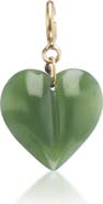 Ten Thousand Things Jade Mini Split Heart Charm