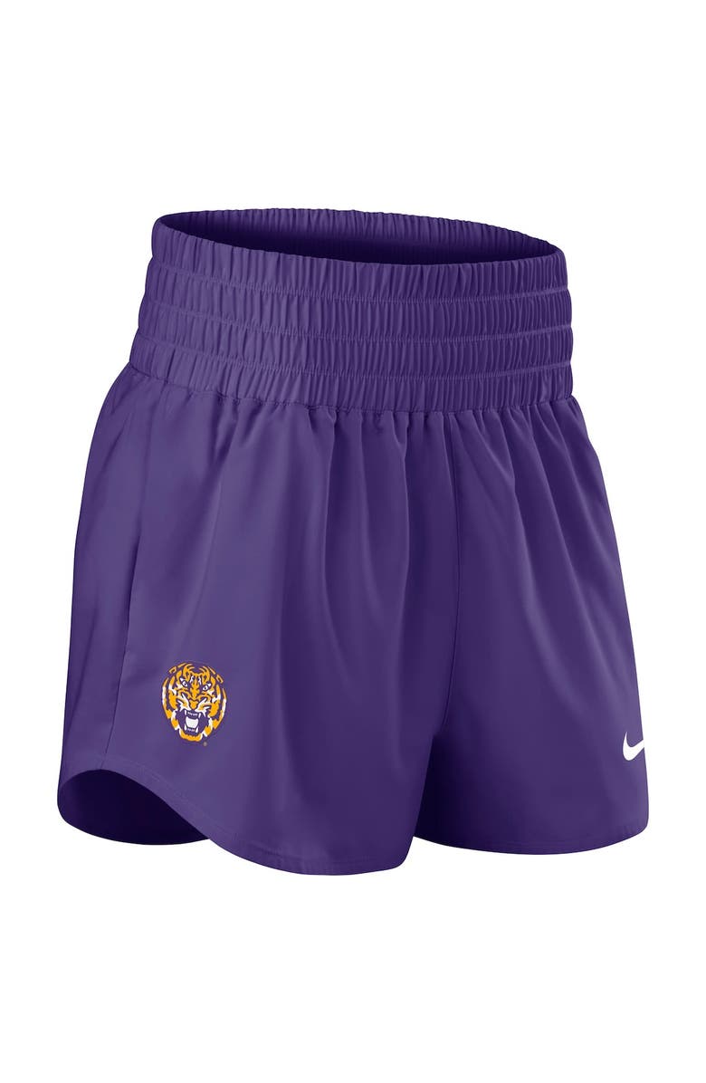 Nike Women's Nike Purple LSU Tigers Performance One Dri-FIT High-Rise Shorts, Alternate, color, Purple