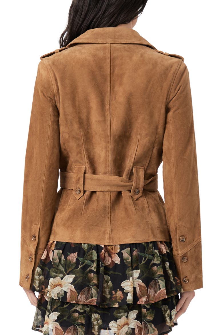 Tawnie Tie Waist Jacket, Alternate, color, COGNAC