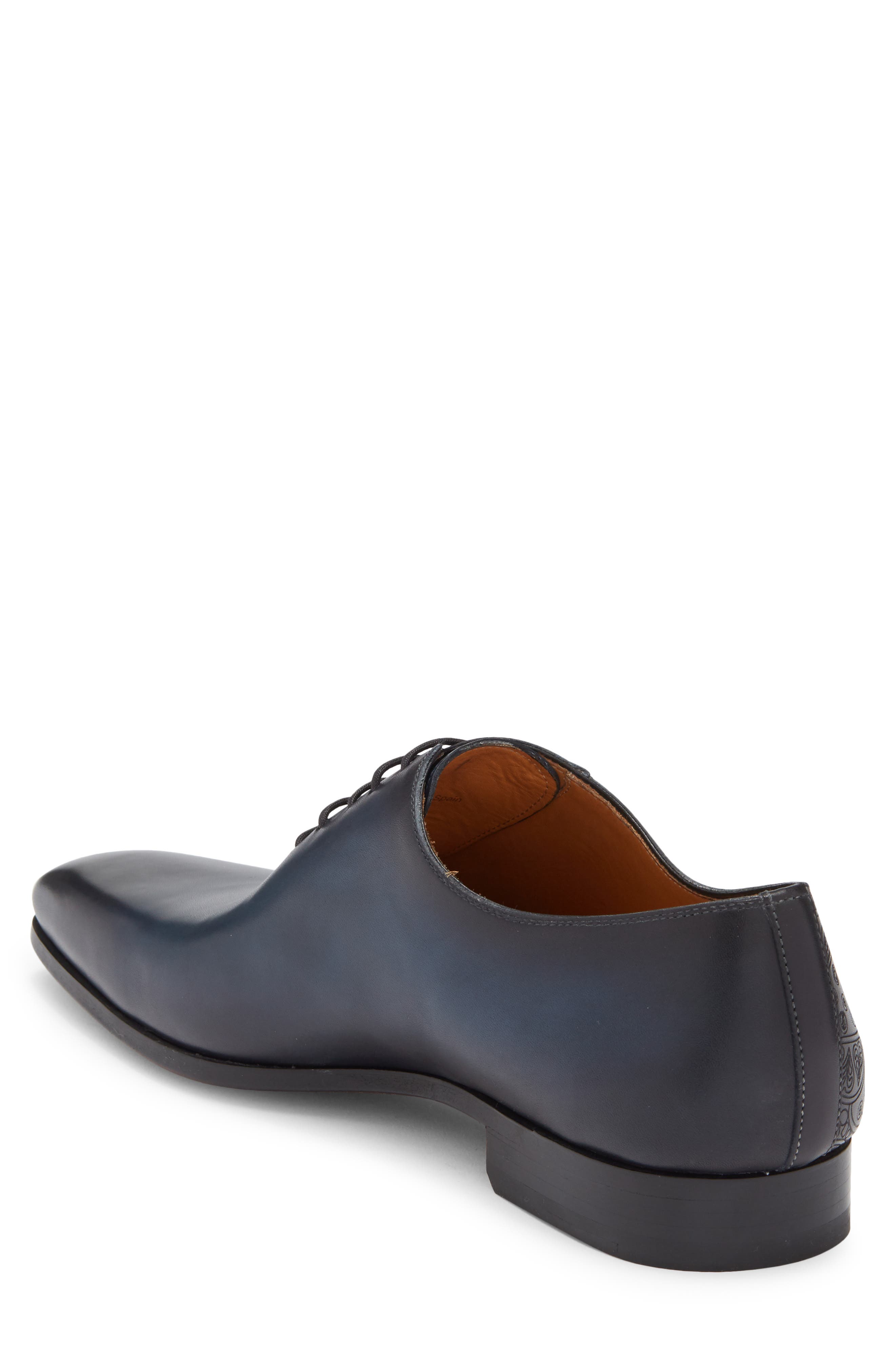 Magnanni Novian Debossed Oxford, Alternate, color, Navy