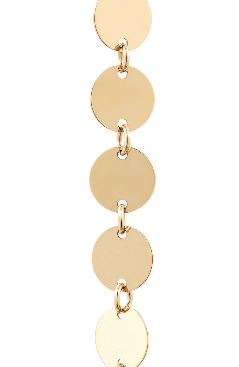 Bony Levy 14K Gold Disc Linear Drop Earrings, Alternate, color, 