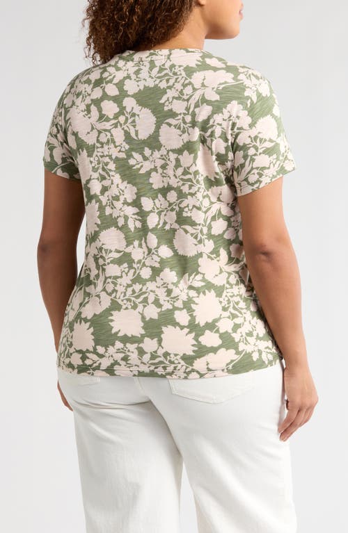 Sanctuary The Perfect Geo Print Cotton Blend Knit Top