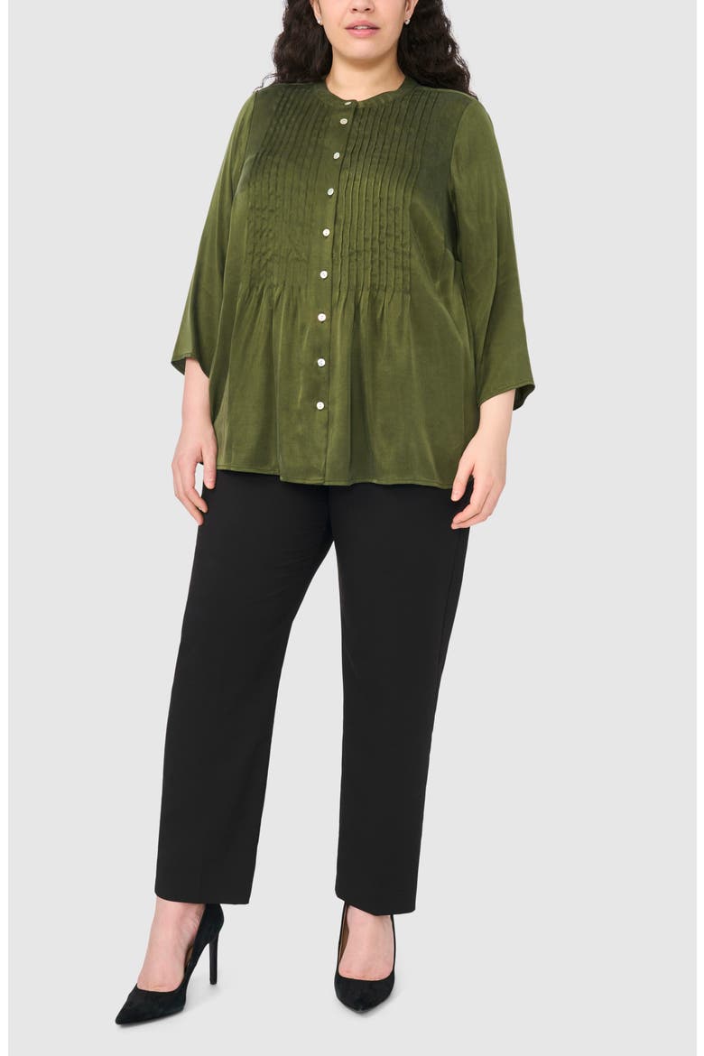 Pintuck Top, Alternate, color, MIDNIGHT SAGE