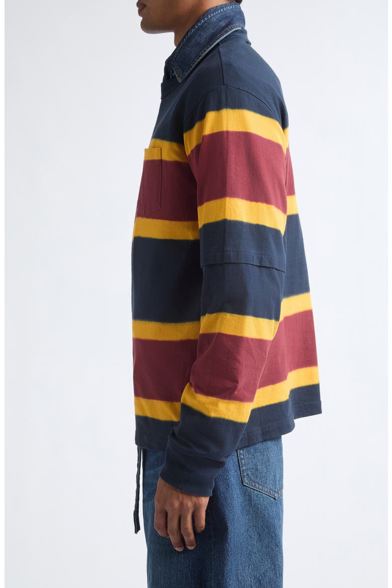 Chusen Dyed Striped Long Sleeve T-Shirt, Alternate, color, NAVY MULTI