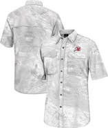 COLOSSEUM Men's Colosseum White Utah Utes Realtree Aspect Charter Full-Button Fishing Shirt