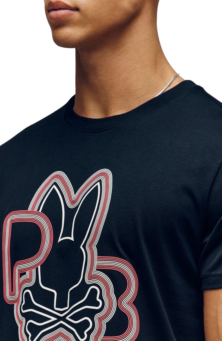 Psycho Bunny Carlo Graphic T-shirt, Alternate, color,