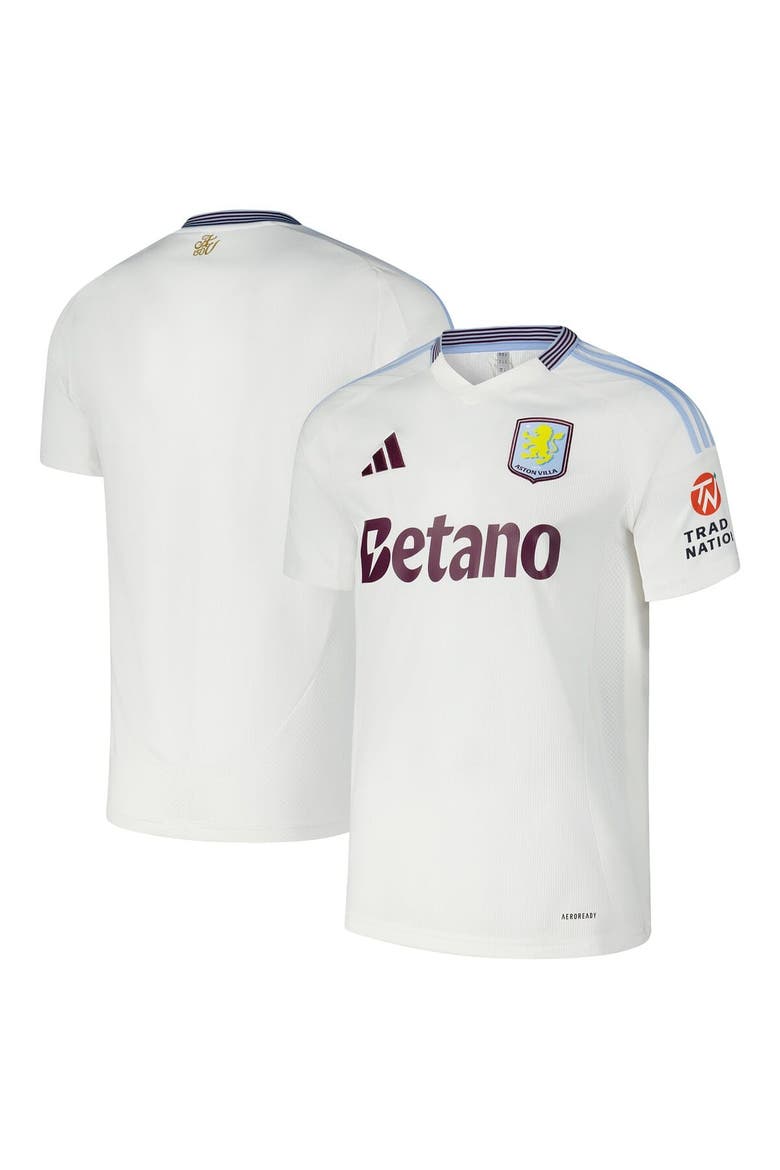 Men's adidas White Aston Villa 2024/25 Away Replica Jersey, Main, color, White