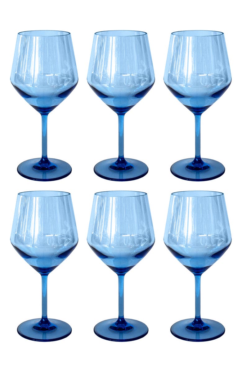 TarHong Angle Set of 6 Goblets, Main, color, Blue