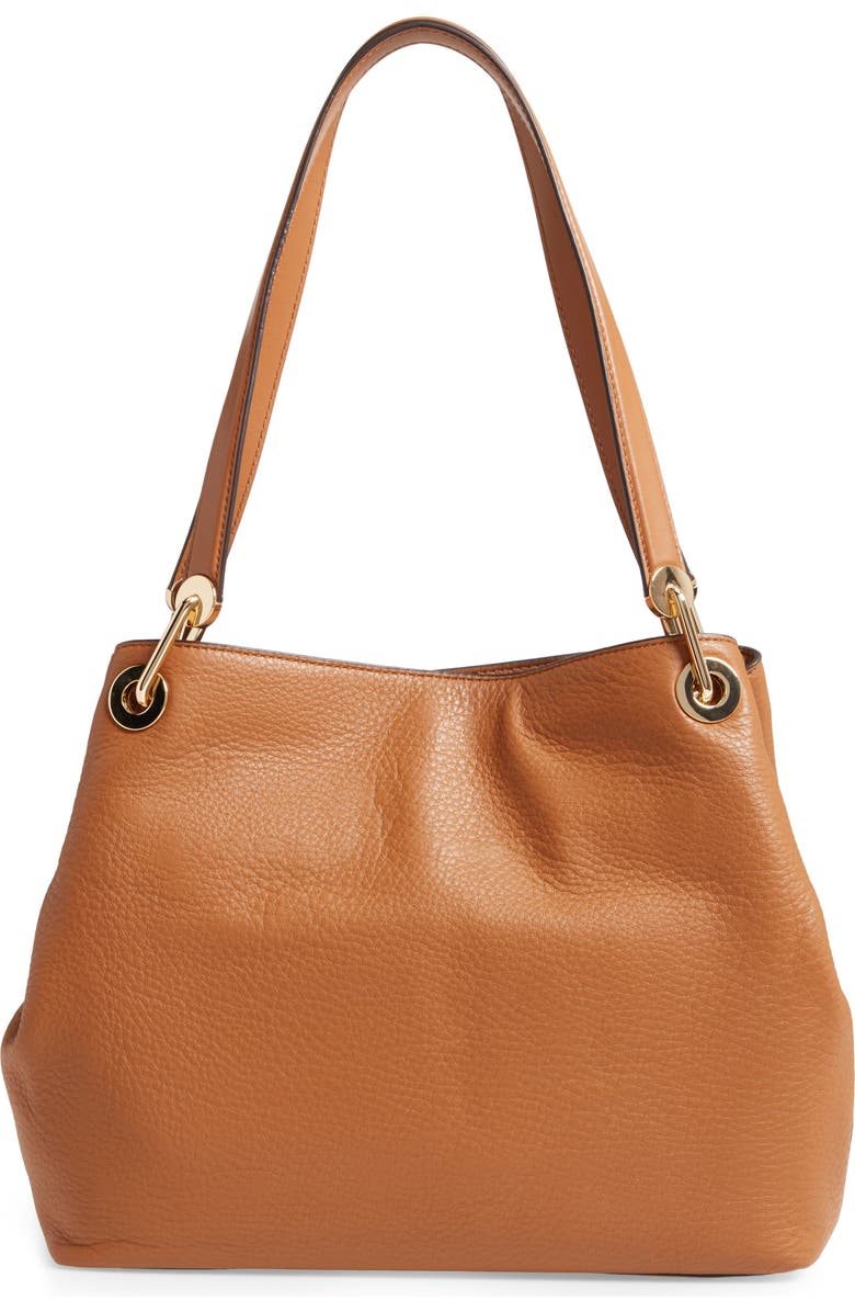 MICHAEL Michael Kors Large Raven Leather Tote, Alternate, color,